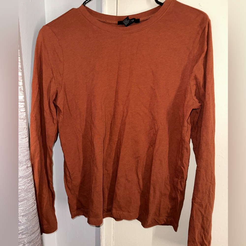 Burnt orange crop top
